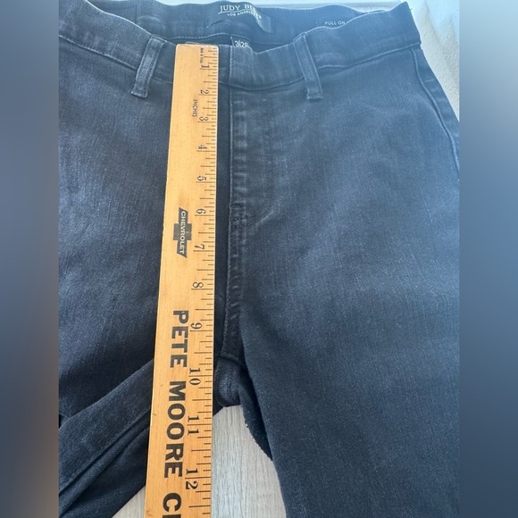 Judy Blue Black High Rise Super Flare Denim Pull On Stretch Size 3 / 26 - Picture 7 of 10